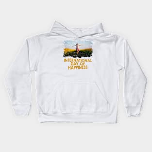 March 20th - International Day of Happiness Kids Hoodie